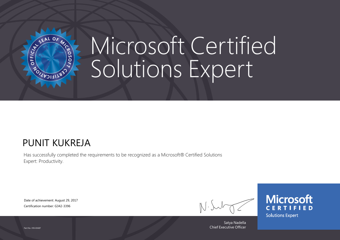 Microsoft Certified Solution Expert - Legacy Certificate