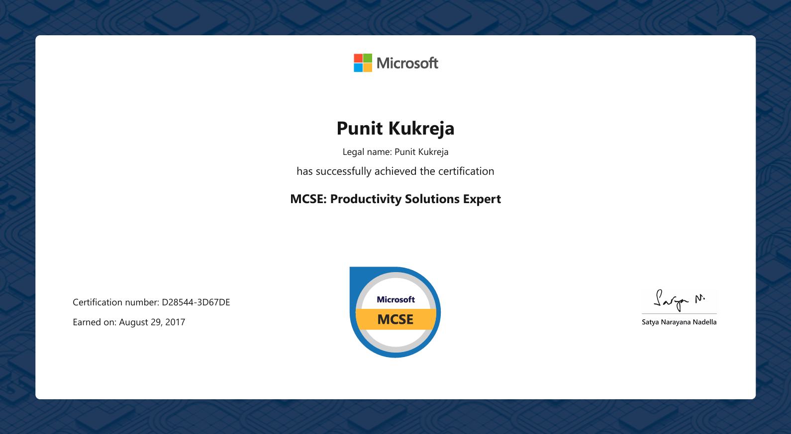 Microsoft Certified Solution Expert - Productivity