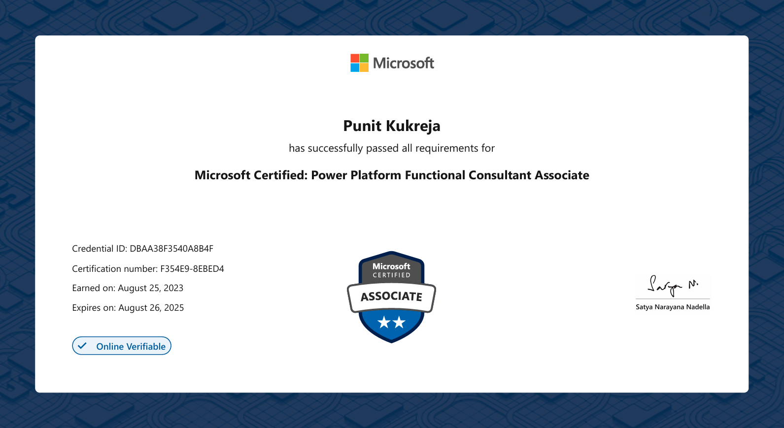 Certificate 17